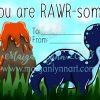 Digital Download Printable Valentines Day Dinosaur Class Cards - Image 7