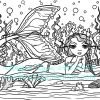 Golden Oldies - Mermaids 10 PDF Printable Colouring Pages Pack #1 - Image 9