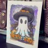 Patreon Exclusive ACEO Original Watercolour - September 2024, "Spooky Season" - Image 2